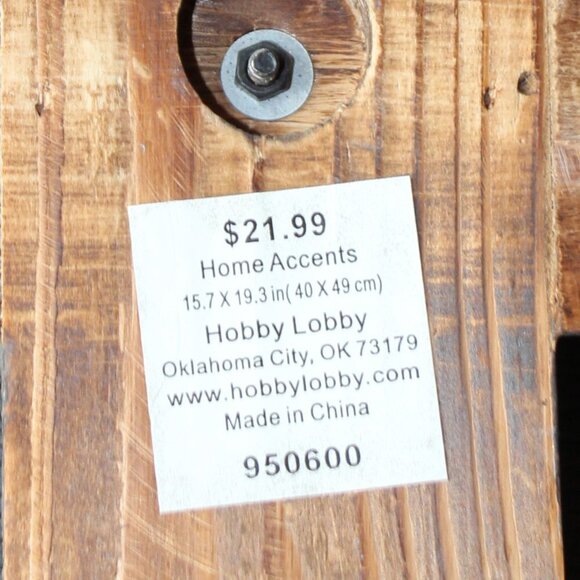 Hobby Lobby Shabby Chic Destressed Wood and Metal Cross - Picture 4 of 8